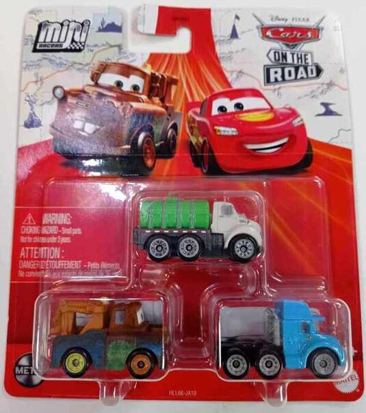 Cars mini racer 3 pack, autíčko mini, disney, pixar, cars on the road GKG01