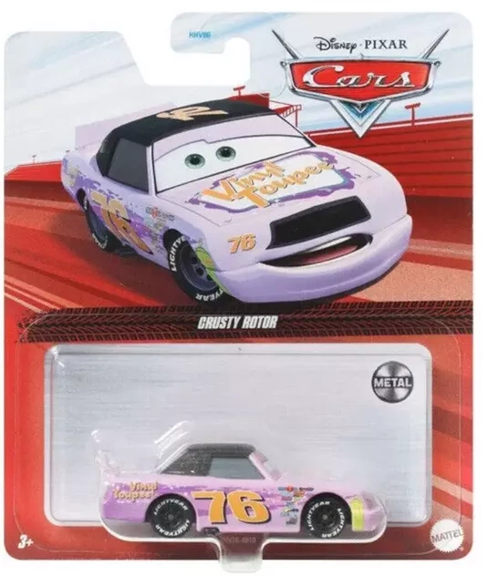 Disney Cars DVV76-JA10 Crusty Rotor, autíčko, pixar Cars 3 DXV29