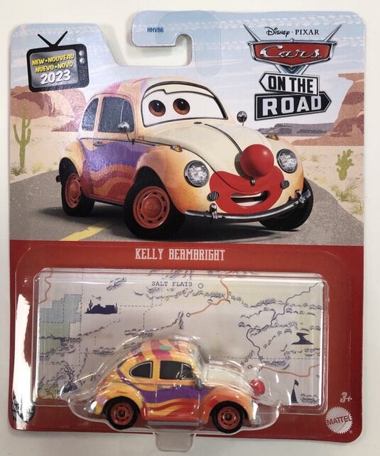 Disney Cars HKY31-4B10 Kelly Beambright , autíčko Cars 3, Pixar