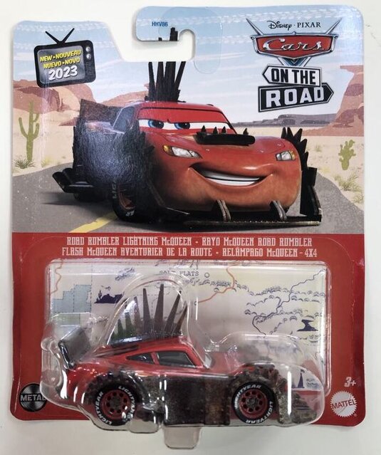 Disney Cars HKY40-4B10 ROAD RUMBLER LIGHTNING McQUEEN BLESK CARS ON THE ROAD