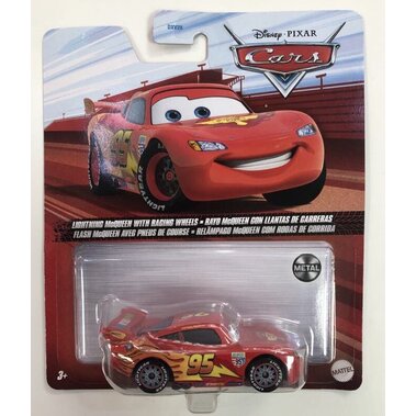 Disney Pixar Cars 3 DXV29 LIGHTINING McQUEEN WHITH RACING WHEELS